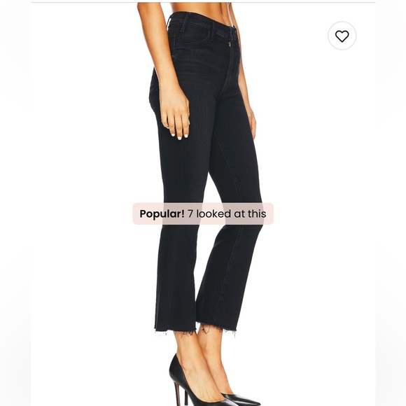 MOTHER the hustler high waist fray hem ankle bootcut jeans - Picture 2 of 6